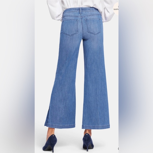 NWT NYDJ Teresa Wide Leg Plus Size LiftxTuck Jeans in Light Denim Wash | 14 - Picture 2 of 8